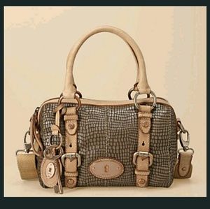 Fossil Maddox Peyton Snake Satchel